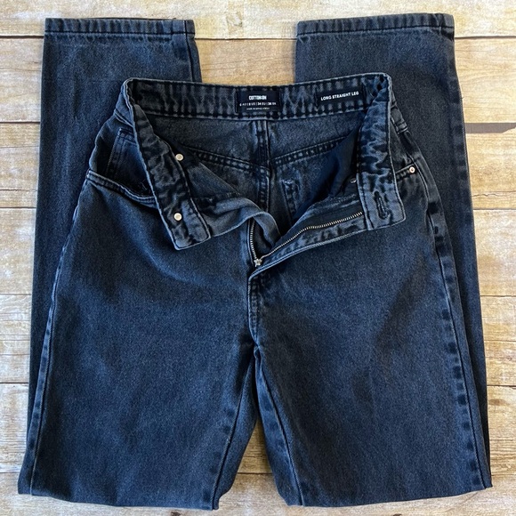Cotton On Sz 2 Womens Long Straight Legs Jeans - Picture 2 of 8